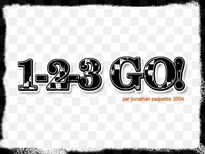 voorbeeld 1-2-3 GO lettertype