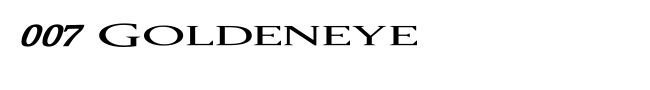 007 Goldeneye