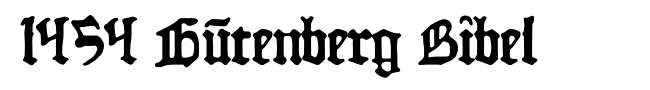 1454 Gutenberg Bibel