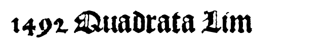 1492 Quadrata Lim