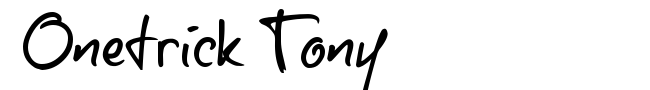 Onetrick Tony