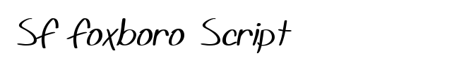 SF Foxboro Script