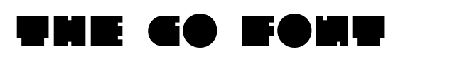 The Go Font