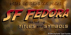 voorbeeld SF Fedora lettertype