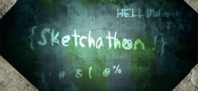 voorbeeld Sketchathon lettertype