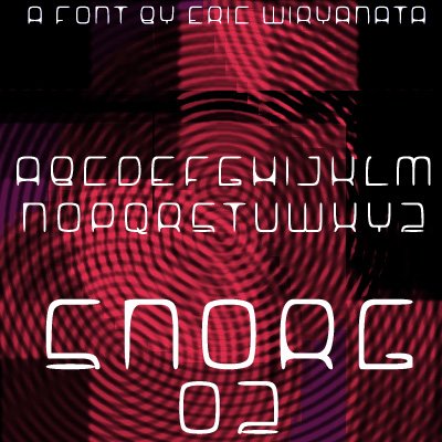 voorbeeld Snorg 002 lettertype