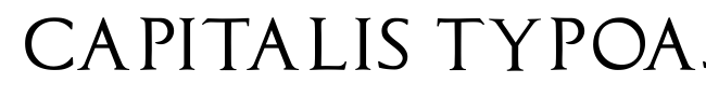 Capitalis TypOasis