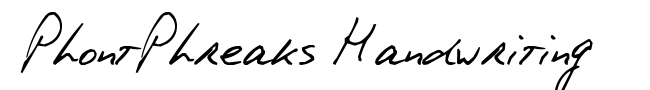 PhontPhreaks Handwriting
