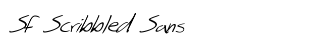 SF Scribbled Sans