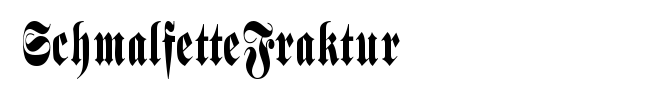 SchmalfetteFraktur