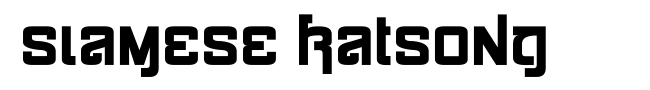 Siamese Katsong
