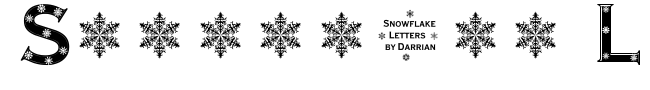 Snowflake Letters