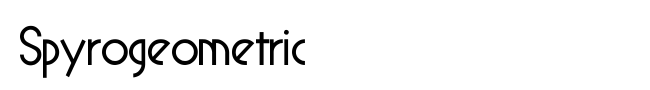 Spyrogeometric