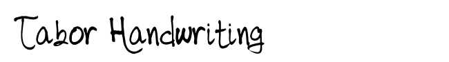 Tabor Handwriting