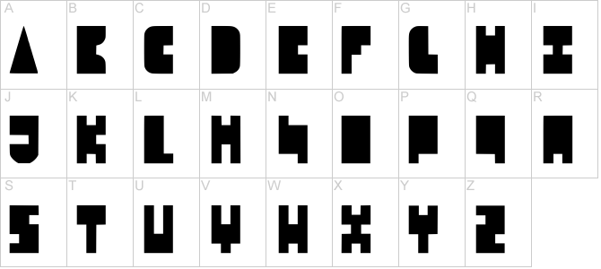 lettertype overzicht - hoofdletters