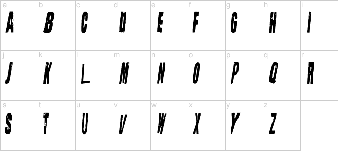 lettertype overzicht - kleine letters