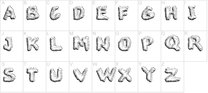 lettertype overzicht - hoofdletters